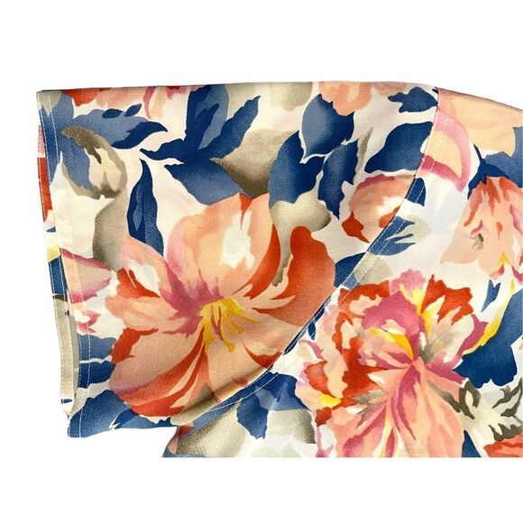 PS‎ ILLUSTRATIONS | WOMEN’S VINTAGE 100% SILK BLOUSE FLORAL SIZE S - Picture 9 of 10
